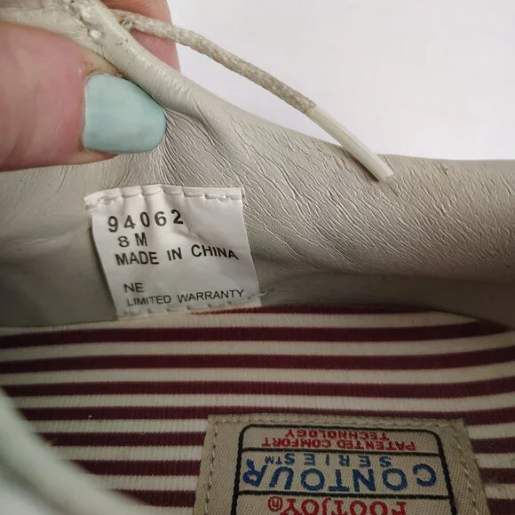 FOOTJOY Contour Series Golf Shoes White Tan Womens 8 - Picture 7 of 13